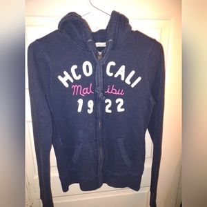 Hollister Blue zip Jacket Medium